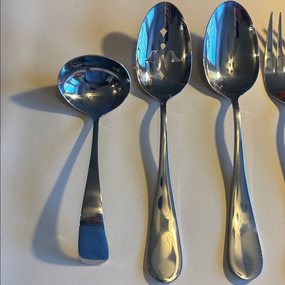 Towle Silver Serving Utensil Set 18/10 - Picture 2 of 3